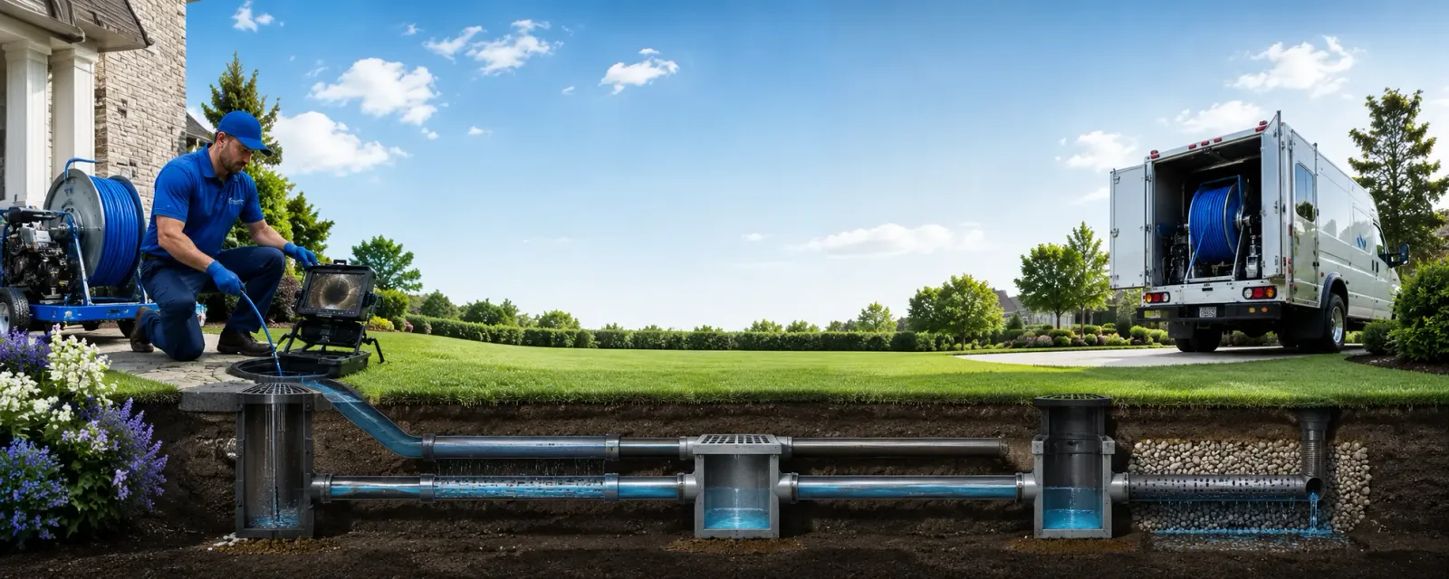 Outdoor drain cleaning information for Plymouth, MI