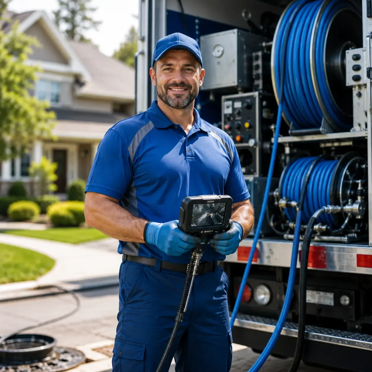 Local outdoor drain cleaning specialists in Plymouth, MI